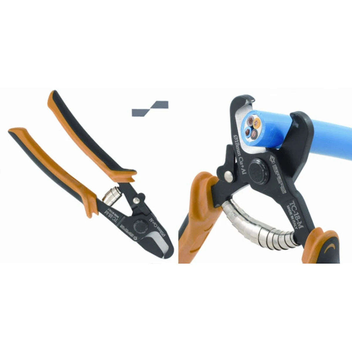 To cut electrical cables max Ø 18mm, Cu + Al, Length 180mm – CP-TC-18