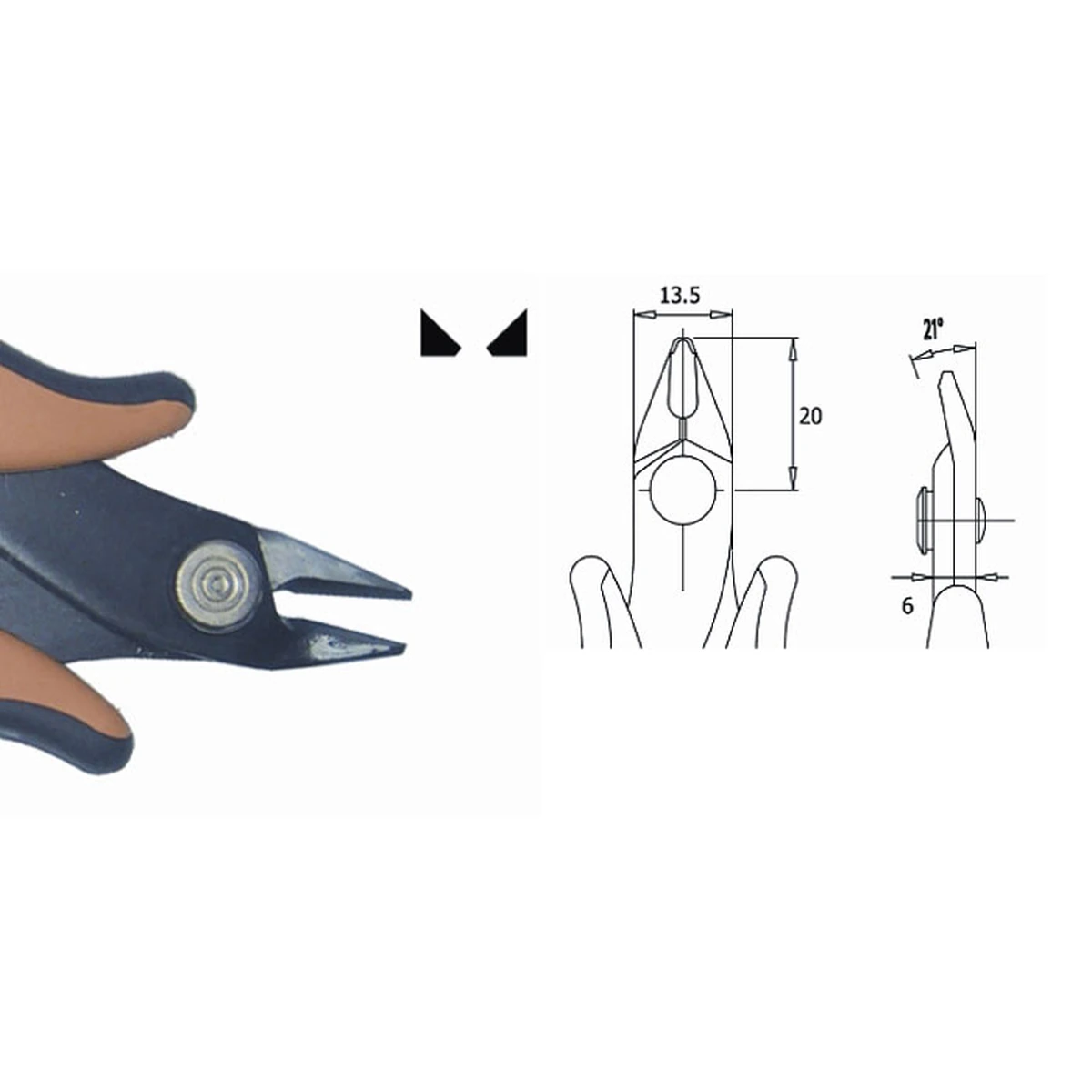 Steel thickness 3.0 mm. Tool lenght 138 mm. Copper wire 1.63 mm – CP-TR3058A