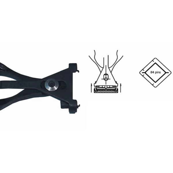 Tool for the extraction of 84 pin PLCC from the socket, Length 142mm – CP-PLCC84