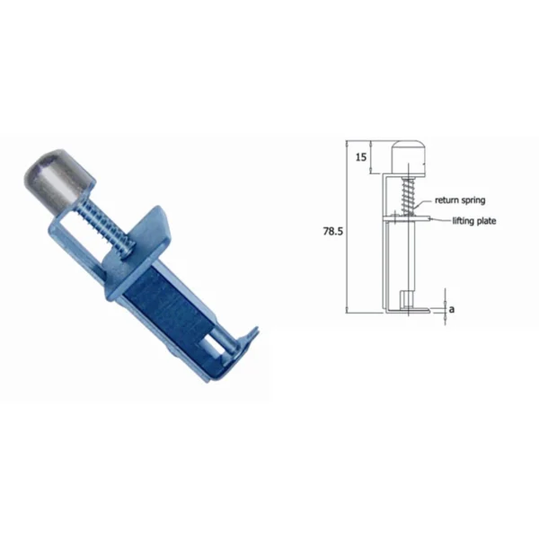 Extractor for SUHNER MMCX SERIES connectors, a= 1.6mm, Length 78,5mm – CP-SMT-COAX1.6