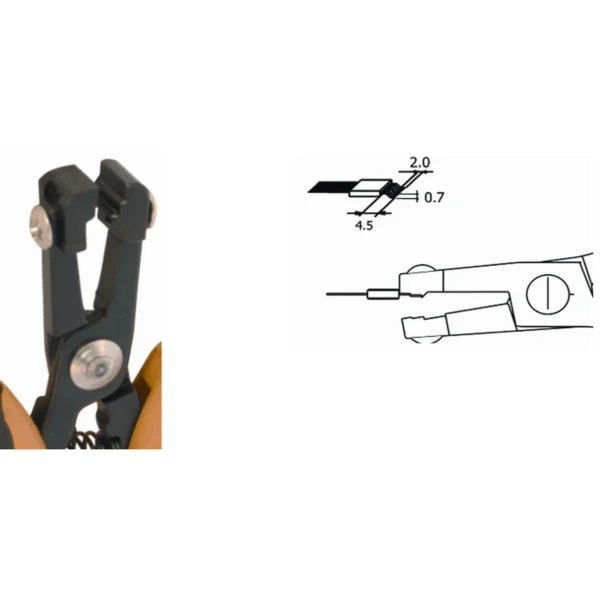 Forms and cuts the IC pins in one operation. Steel thickness 5mm, Tool length 150mm – CP-PNI5000D