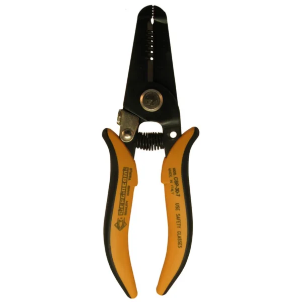 Can be used as shears, multi-diameter wire stripper and pliers. For Ø 0.4-1,3mm (26-16 AWG).Tool length 165mm – CP-CSP30.7D