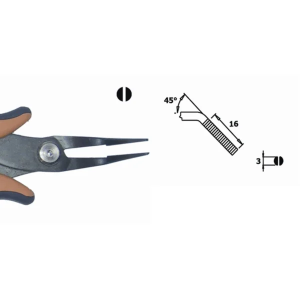 Internally serrated, bent at 45°. Steel thickness 3,0mm, Length 152mm – CP-PNB2017
