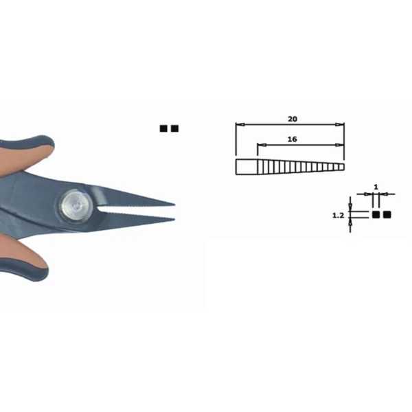 Suitable for all component types. Model making. Steel thickness 3.0mm, Length 146mm – CP-PN2001