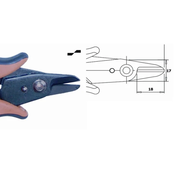Shears designed for use in jewellery, Steel thickness 3.0mm, Tool length 148mm – CP-CSO30