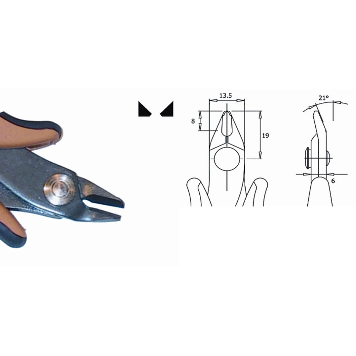 Steel thickness 3.0 mm. Tool lenght 138 mm. Copper wire 2.05 mm. Ferrous wire 1.63 mm – CP-ITR58AD