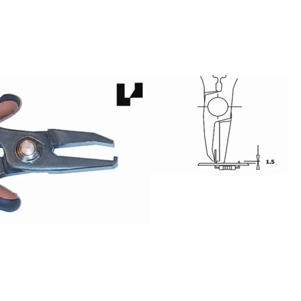 Ideal for access in difficult to reach areas. Steel thickness 5.0 mm. Tool length 147 mm. Copper Wire 1.30 mm – CP-TR5000-15