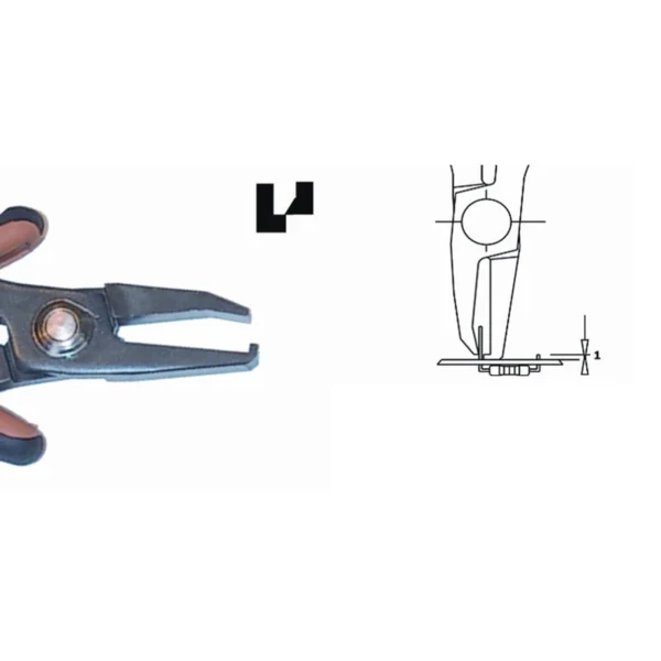 Ideal for access in difficult to reach areas. Steel thickness 5.0 mm. Tool length 147 mm. Copper Wire 1.30 mm – CP-TR5000-10D