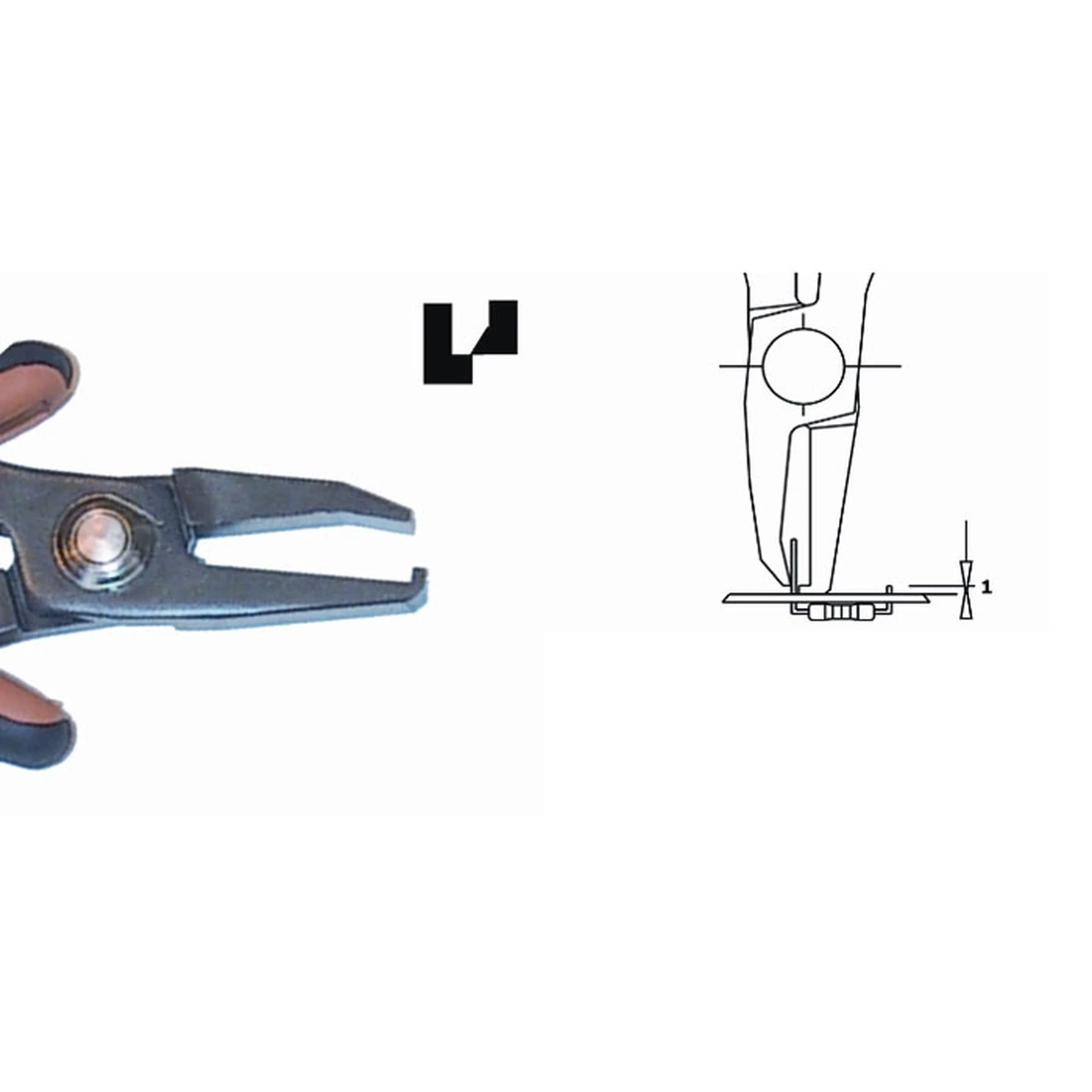 Ideal for access in difficult to reach areas. Steel thickness 5.0 mm. Tool length 147 mm. Copper Wire 1.30 mm – CP-TR5000-10D