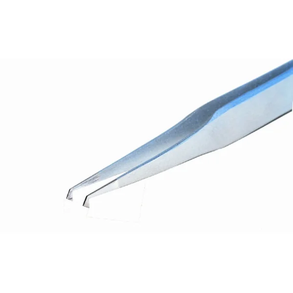 Tweezers with bent tips, for handling of chips and SMD components, angled tips for fatigue reduction, Length 120mm – CP-103