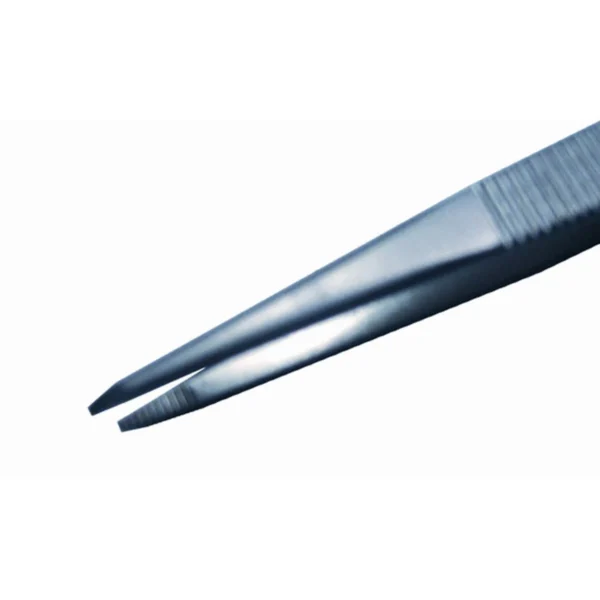 Tweezers with strong, flat and serrated tips, Length 120mm – CP-13S