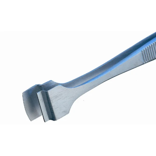 Tweezers with flat lower tip for wafer handling, Length 125mm – CP-4DW