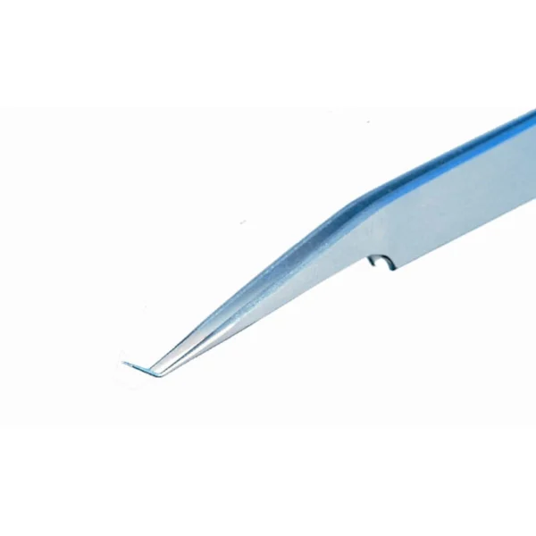 Tweezers with very fine tips bent at 40° for handling of micro components. Length 120mm – CP-51S