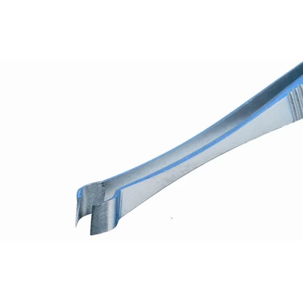 Tweezers with angled tips, for gripping and assembly of cylindrical components Ø 2,5-5 mm, Length 145mm – CP-573