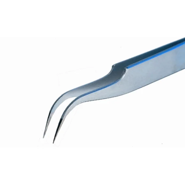 Tweezers with very fine and bent tips, Length 120mm – CP-7