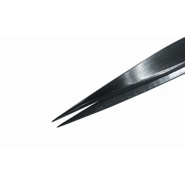 Tweezers with flat strong tips suitable for jewellers work, stainless steel, Length 150mm – CP-WI