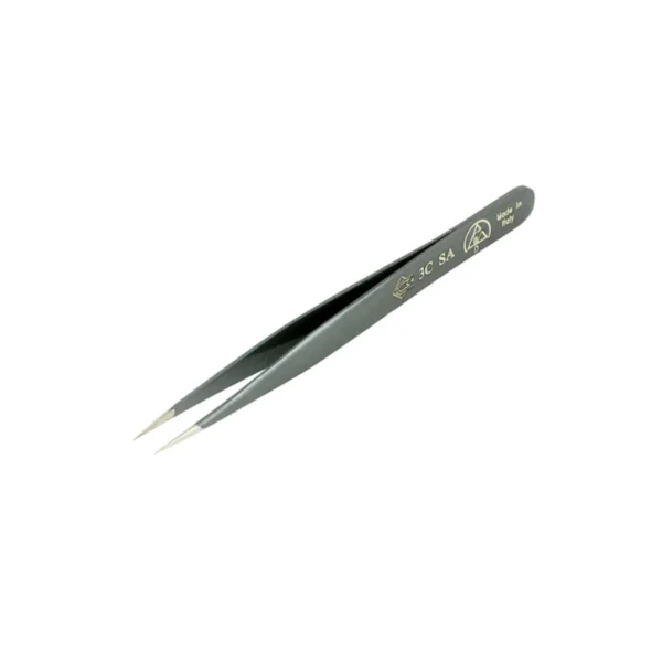 Tweezers with strong tips and thin blades, 110mm, ESD – CP-3C-ESD
