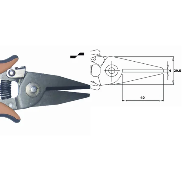 Starke Universalschere für elektronische und auch Hobbyarbeiten. Länge 165 mm – CP-CSP30.5