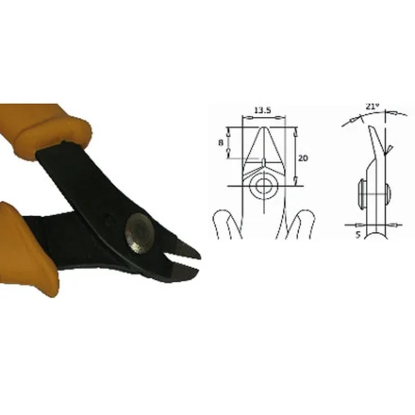 Schnittabstand 1,5 mm von der Oberfläche. Klingenstärke 2,5 mm. Werkzeuglänge 160 mm. Kupferdraht… – CP-TR2515L