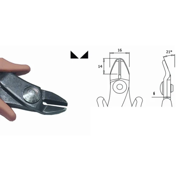 Klingenstärke 3,0 mm. Werkzeuglänge 160 mm. Kupferdraht 2,59 mm. – CP-TRR58G