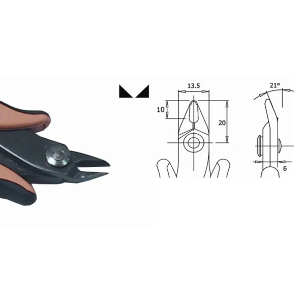 Standardwerkzeug. Klingenstärke 3,0 mm. Werkzeuglänge 138 mm. Kupferdraht 1,30 mm – CP-TR30D