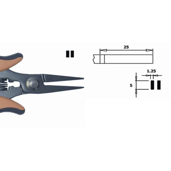 Innenfläche glatt, ideal für die Anwendung in schwer erreichbaren Bereichen. Klingenstärke 5,0 mm… – CP-PN5008