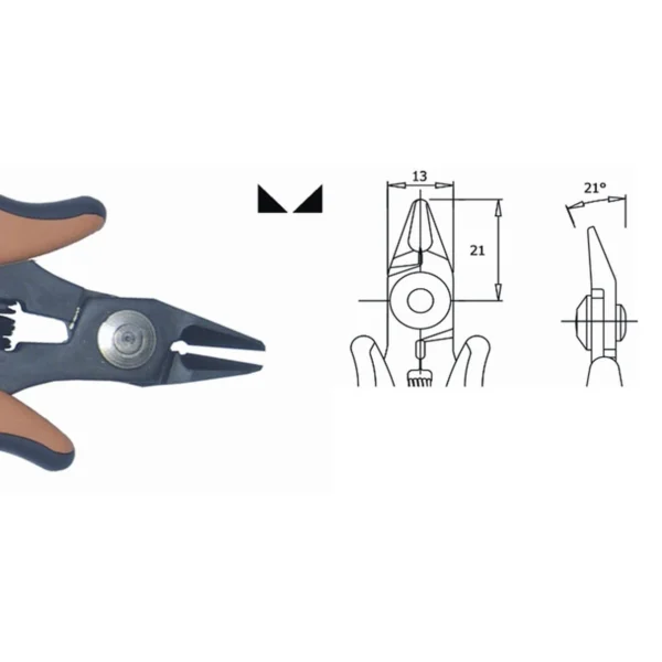 Sehr scharfe Klingen, für schwer erreichbare Stellen. Klingenstärke 5,0 mm. Länge 138 mm… – CP-TR5000PRAD